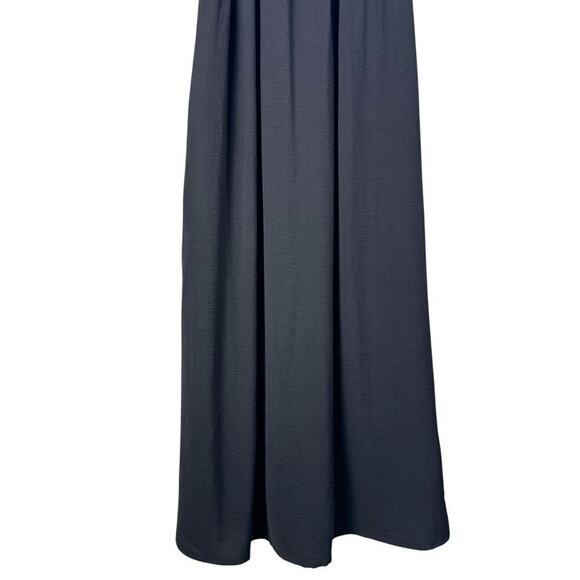 GibsonLook Summer Nights Ruffle Maxi Dress in Black Sleeveless w/ Pockets, XS - Picture 5 of 13